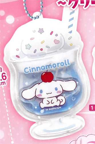 Sanrio Characters Acrylic Charm Clear Case Cream Soda Design Gacha Gashapon Complete Set