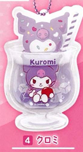 Sanrio Characters Acrylic Charm Clear Case Cream Soda Design Gacha Gashapon Complete Set