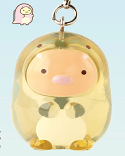 Sumikko Gurashi Sumikkosaurus Clear Mascot Charm Keychain Gacha Gashapon Complete Set