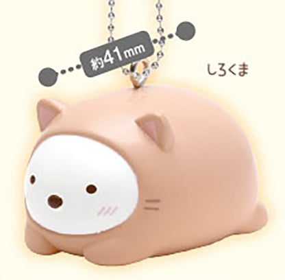 Sumikko Gurashi Become a Cat Mascot Keychain 2  Gacha Gashapon Complete Set