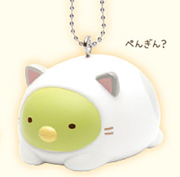 Sumikko Gurashi Become a Cat Mascot Keychain 2  Gacha Gashapon Complete Set