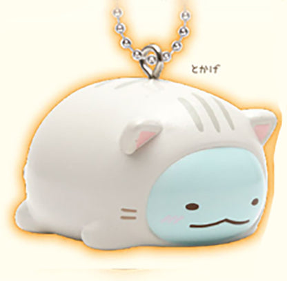 Sumikko Gurashi Become a Cat Mascot Keychain 2  Gacha Gashapon Complete Set