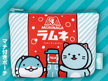 Morinaga Ramune Ramuneko & Shuchu Pouch Collection Japanese Soda Gacha Gashapon Complete Set