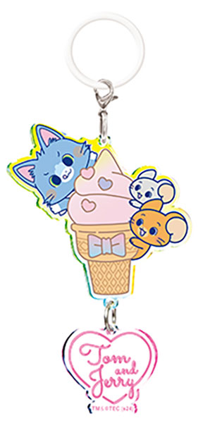 Tom & Jerry Gokko Mejirushi Double Charm Acrylic Keychain Gashapon Complete Set Gacha