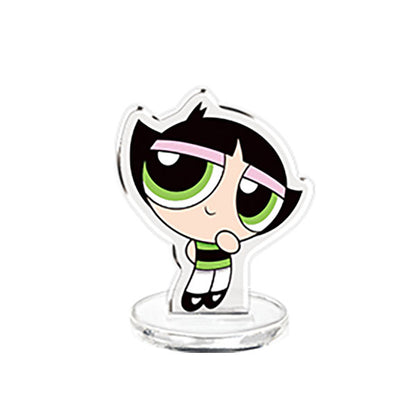 Powerpuff Girls Mame Character Stand Acrylic Figure Gacha Gashapon Complete Set