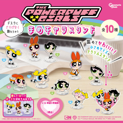 Powerpuff Girls Mame Character Stand Acrylic Figure Gacha Gashapon Complete Set