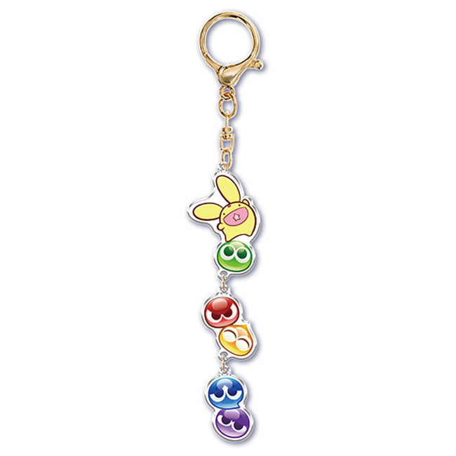 Puyo Puyo Swinging Acrylic Keychain Gacha Gashapon Complete Set