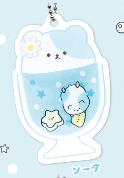 Ham Ham Soda Shakashaka Hamster Shaker Acrylic Keychain Gacha Gashapon Complete Set
