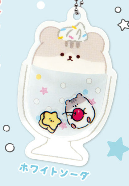 Ham Ham Soda Shakashaka Hamster Shaker Acrylic Keychain Gacha Gashapon Complete Set