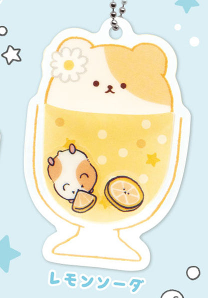 Ham Ham Soda Shakashaka Hamster Shaker Acrylic Keychain Gacha Gashapon Complete Set