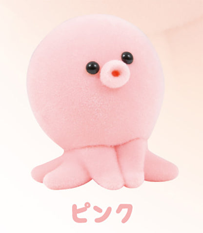 Octopachu Octopus Mascot Flocked Fuzzy Figure  Gacha Gashapon Complete Set