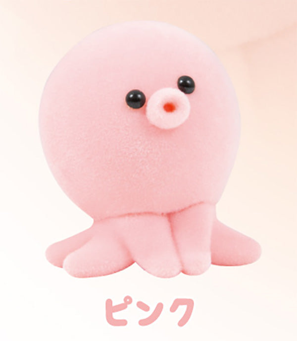 Octopachu Octopus Mascot Flocked Fuzzy Figure  Gacha Gashapon Complete Set