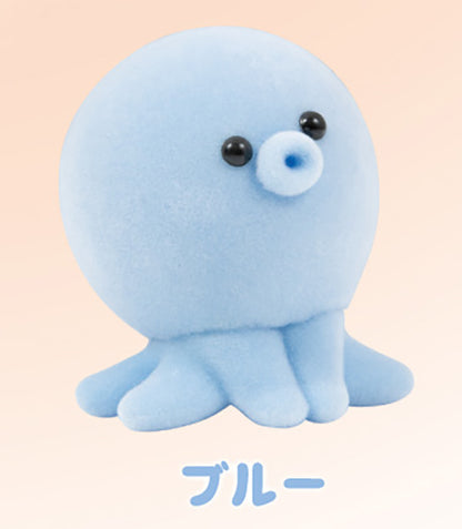 Octopachu Octopus Mascot Flocked Fuzzy Figure  Gacha Gashapon Complete Set