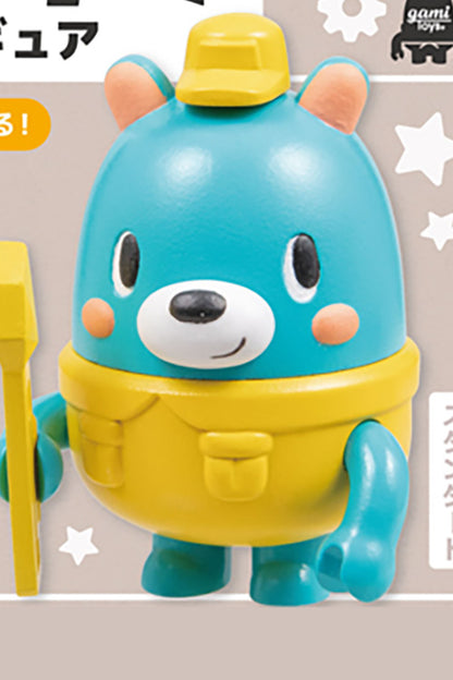 Working Bear Mascot Mini Figure Gacha Gashapon Complete Set