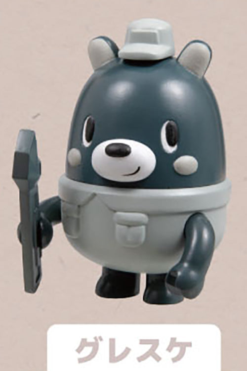 Working Bear Mascot Mini Figure Gacha Gashapon Complete Set
