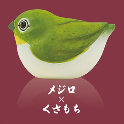 Wagashitori Mascot Figure Japanese Sweets Birds Gacha Gashapon Complete Set