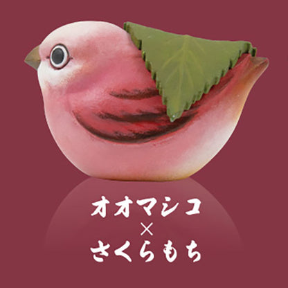 Wagashitori Mascot Figure Japanese Sweets Birds Gacha Gashapon Complete Set