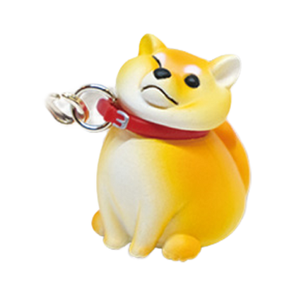 Refusal Dog Strap Shiba Inu Walking on Leash Keychain Gashapon Capsule Toy Complete Set