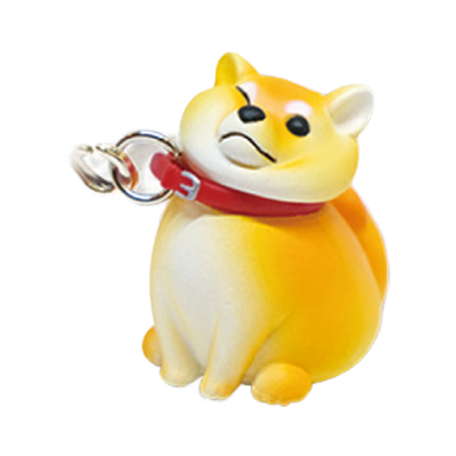 Refusal Dog Strap Shiba Inu Walking on Leash Keychain Gashapon Capsule Toy Complete Set