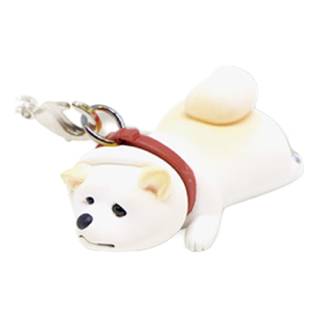 Refusal Dog Strap Shiba Inu Walking on Leash Keychain Gashapon Capsule Toy Complete Set