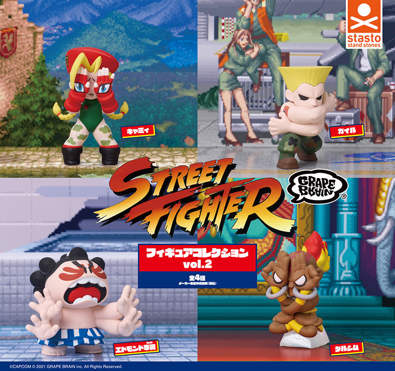 STREET FIGHTER×GRAPE BRAIN Figure Collection vol.2 Gacha Gashapon Complete Set
