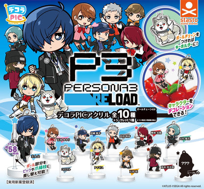 Decora PIC Acrylic Persona 3 Reload Stand Pick Figure Gacha Gashapon Complete Set