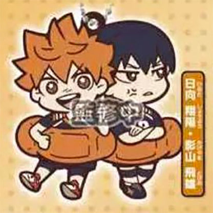 Haikyu!! Character Banchoukou Rubber Mascot Vol.2 Keychain Gacha Gashapon Complete Set