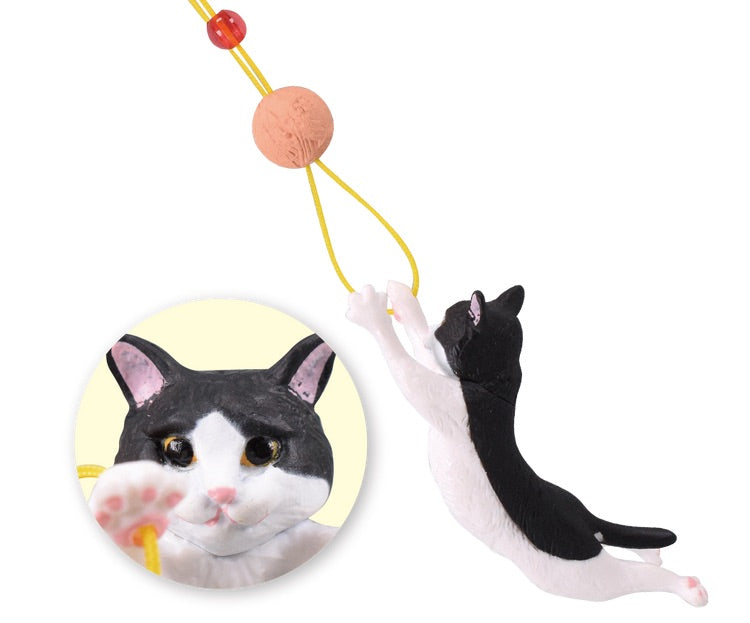 Cat Jump Mascot Keychain Strap Figure Gashapon Complete Set Gacha