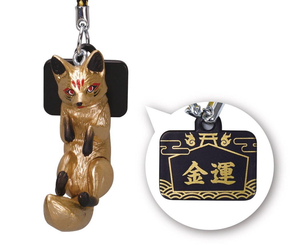 Wagitsune Netsuke Japanese Kitsune Fox Keychain Strap Gacha Gashapon Complete Set