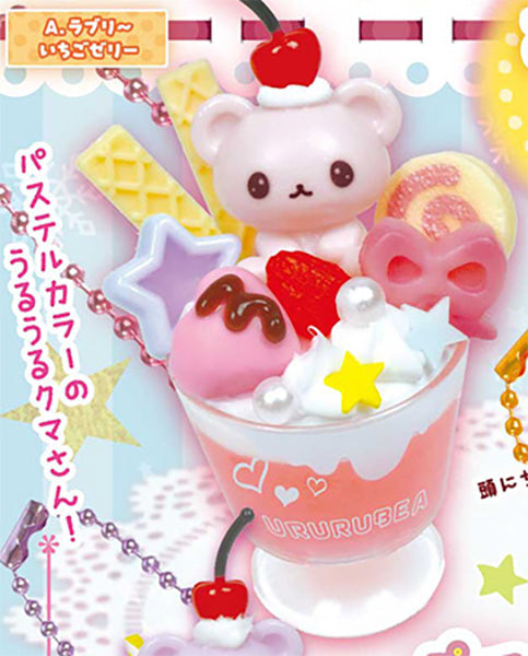 Whip! Animal Deco Sweets Mascot ~ Ururu Bear ~ Figure Gacha Gashapon Complete Set