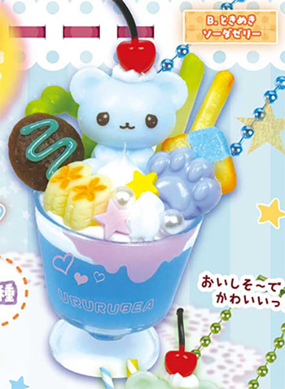 Whip! Animal Deco Sweets Mascot ~ Ururu Bear ~ Figure Gacha Gashapon Complete Set