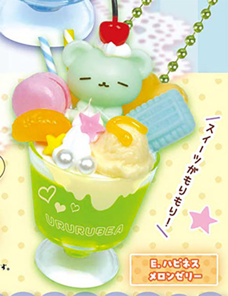 Whip! Animal Deco Sweets Mascot ~ Ururu Bear ~ Figure Gacha Gashapon Complete Set