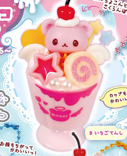 Whip! Animal Deco Sweets Mascot Devil & Angel Keychain Gashapon Complete Set Gacha