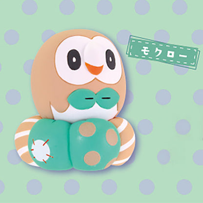 Pokemon At Home! Relax Cushion Mascot 5 Mini Figure Gacha Gashapon Complete Set