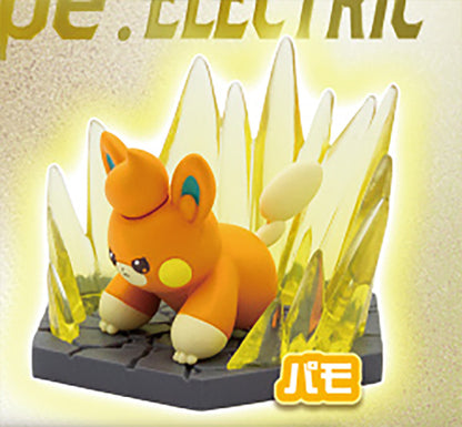 Pokemon Diorama Collection Ghost & Electric Figure Gacha Gashapon Complete Set
