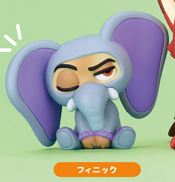 Katazun Fig. Zootopia Shoulder Lean Mini Figure Gacha Gashapon Complete Set