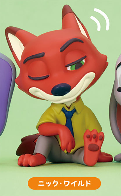Katazun Fig. Zootopia Shoulder Lean Mini Figure Gacha Gashapon Complete Set