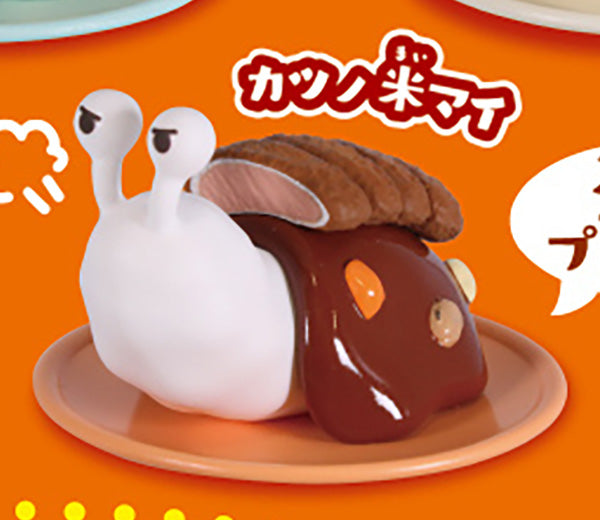 Delicious Snail Curry Rice Mai Mini Figure Gacha Gashapon Complete Set