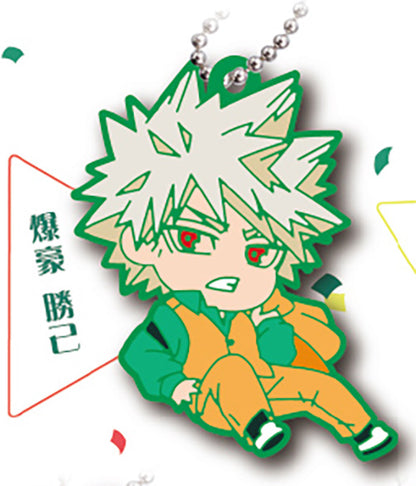 Defo Raba My Hero Academia Party Time! Rubber Keychain Gacha Gashapon Complete Set