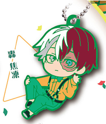 Defo Raba My Hero Academia Party Time! Rubber Keychain Gacha Gashapon Complete Set
