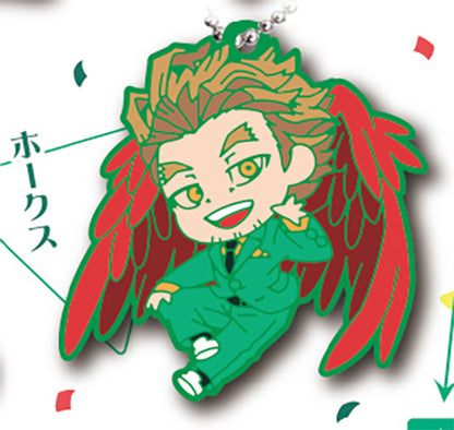 Defo Raba My Hero Academia Party Time! Rubber Keychain Gacha Gashapon Complete Set