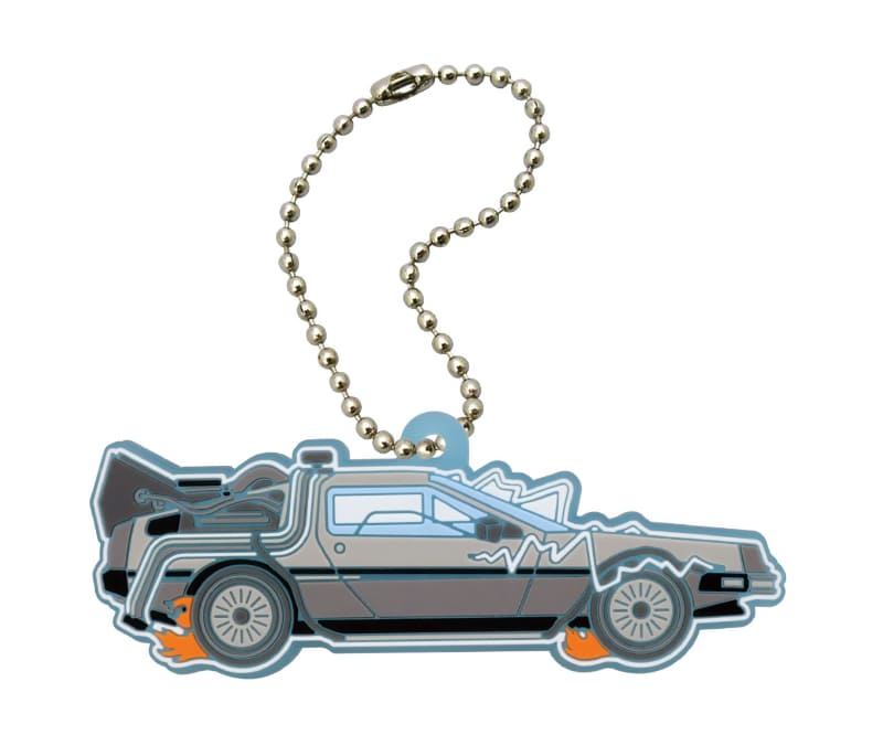 Back to the Future Rubber Mascot 2 Keychain Gacha Gashapon Complete Set