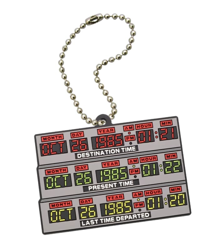 Back to the Future Rubber Mascot 2 Keychain Gacha Gashapon Complete Set