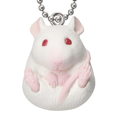 Manmaru Nezumizu Round Animals Mouse Mascot Figure Keychain Gacha Gashapon Complete Set
