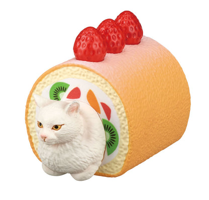 Nekobu Cat Club Sweets Nyanko Cushion Figure 2 Gacha Gashapon Complete Set