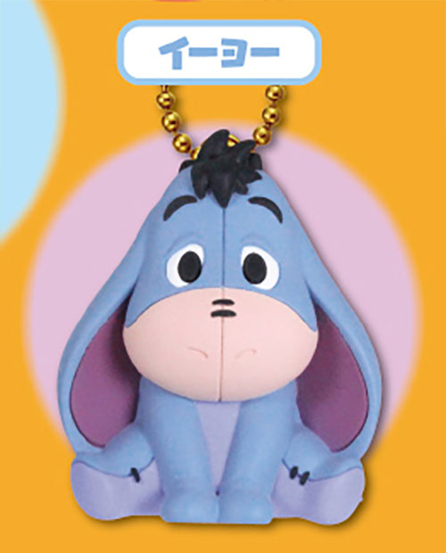 Winnie the Pooh Petanko Flat Mascot Figure Keychain Gacha Gashapon Complete Set