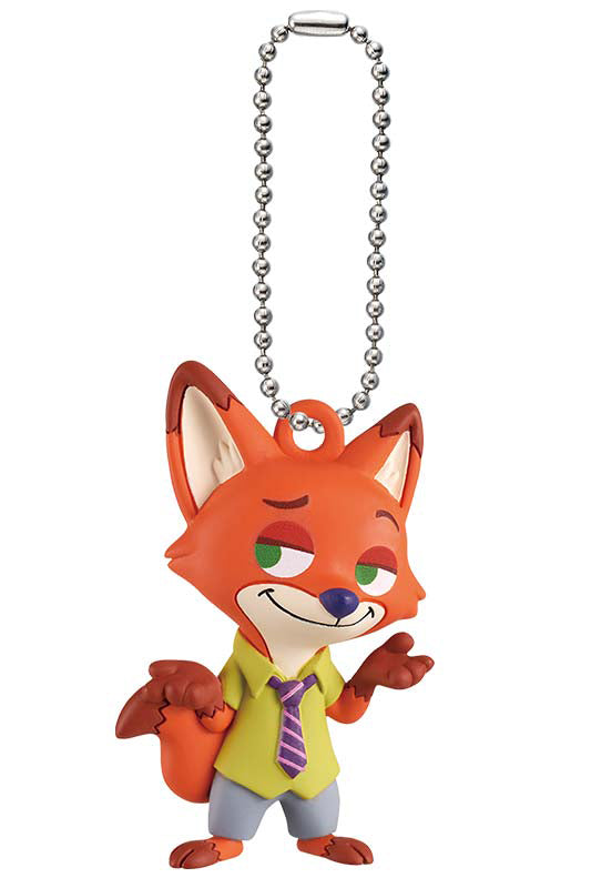 Zootopia Petanko Flat Mascot Figure Keychain Gacha Gashapon Complete Set