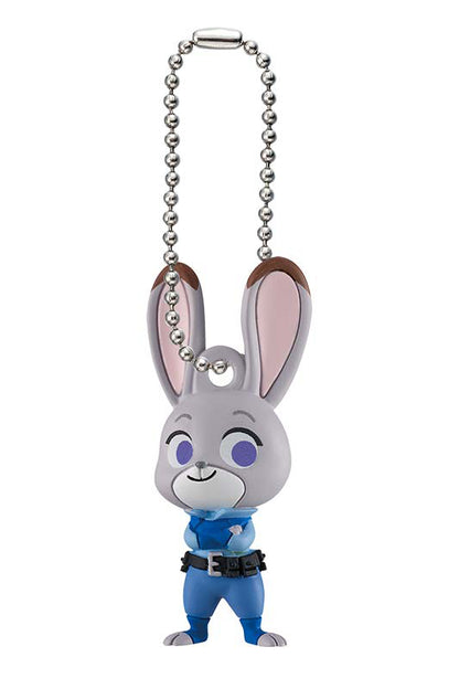 Zootopia Petanko Flat Mascot Figure Keychain Gacha Gashapon Complete Set