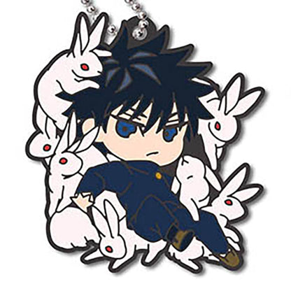 Defo Raba! Jujutsu Kaisen Shibuya Incident Rubber Keychain Gacha Gashapon Complete Set
