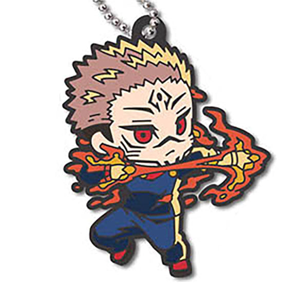 Defo Raba! Jujutsu Kaisen Shibuya Incident Rubber Keychain Gacha Gashapon Complete Set